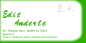 edit anderle business card